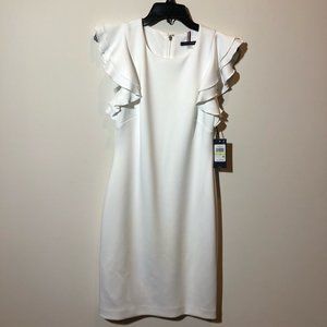 NWT Tommy Hilfiger, White Dress, Size 4